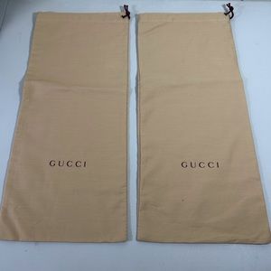 Gucci Authentic Dust bag Sz. 7” X 15” / lot of 2